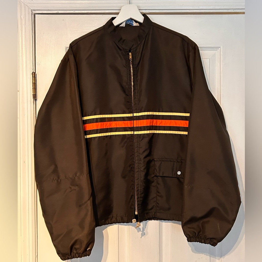 True vintage 60s/70s striped Brent windbreaker